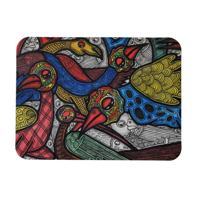 Magnet Flexible Conférence sur les oiseaux (Horizontal)