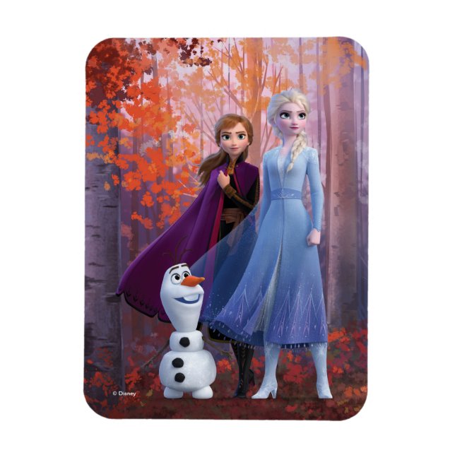 Magnet Flexible Congelé 2 | Anna, Elsa et Olaf (Vertical)