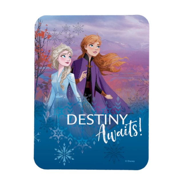 Magnet Flexible Congelé 2 : Elsa & Anna | Destiny Await ! (Vertical)
