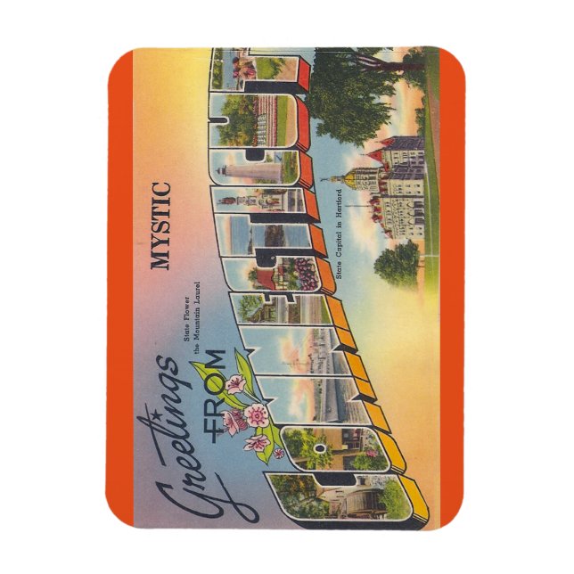 Magnet Flexible Connecticut, aimant mystique (Vertical)