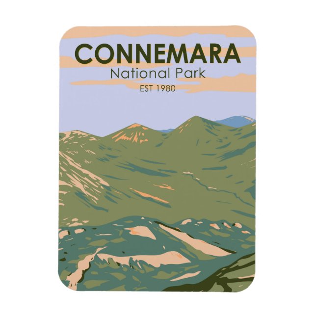 Magnet Flexible Connemara National Park Irlande Douze Bens Travel (Vertical)