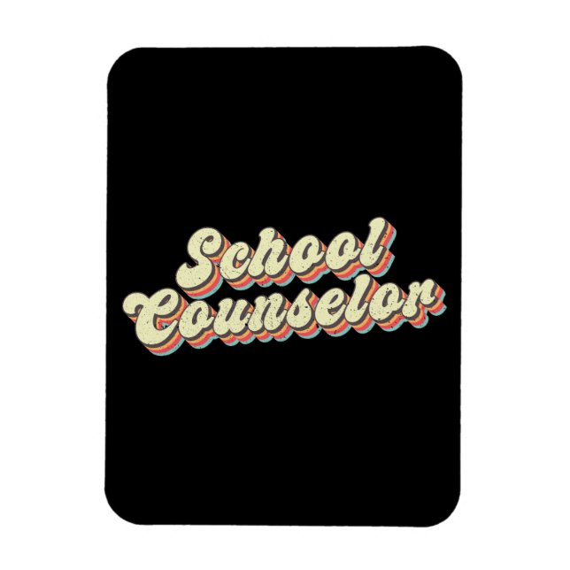 Magnet Flexible Conseiller scolaire Retro Enseignant (Vertical)