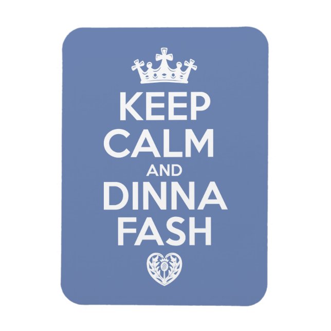 Magnet Flexible Conserver le calme - Dinna Fash Coeur (Vertical)