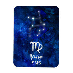 Magnet Flexible Constellation du zodiaque Vierge Monogramme Galaxi