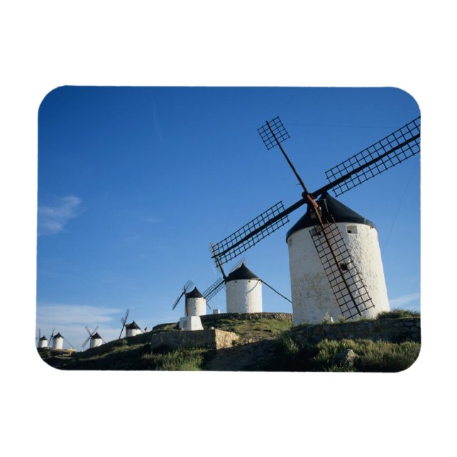 Magnet Flexible Consuegra, La Mancha, Espagne, éoliennes 2 (Horizontal)