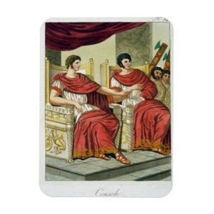 Magnet Flexible Consuls romains, de "L'Antica Roma", 1825 (couleur