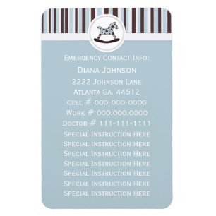 Magnet Flexible Contact d'urgence : Aimant Premium Rocking Horse 2