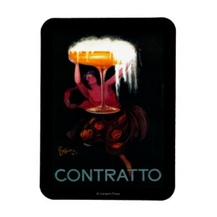 Magnet Flexible Contrat Vintage PosterEurope