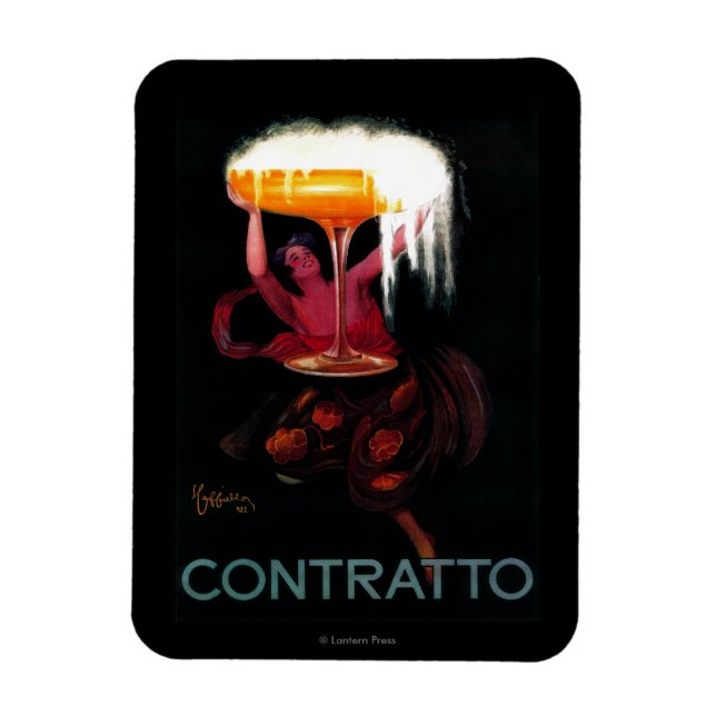 Magnet Flexible Contrat Vintage PosterEurope (Vertical)