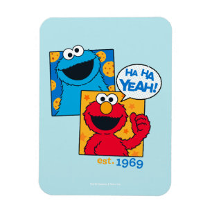 Magnet Flexible Cookie Monster & Elmo Ha Ha Yeah