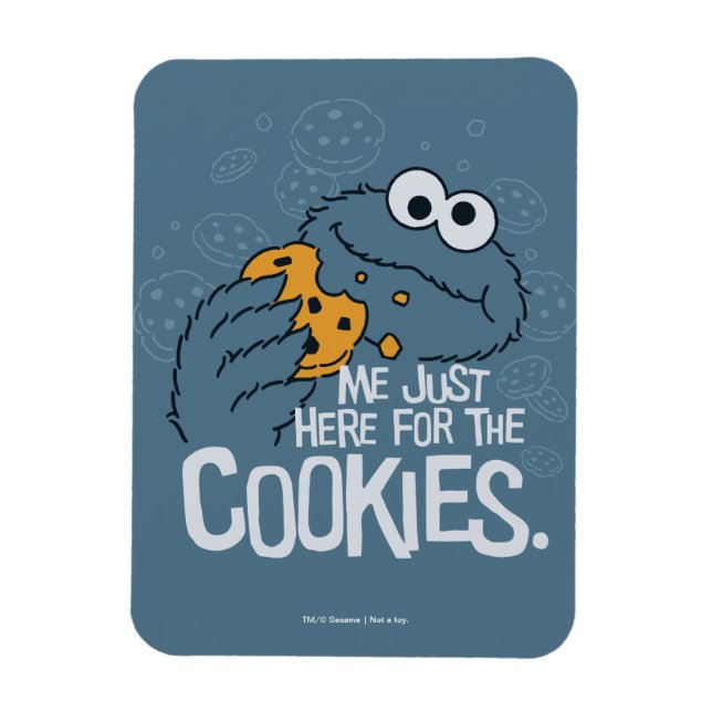 Magnet Flexible Cookie Monster | Me Just Here pour les cookies (Vertical)