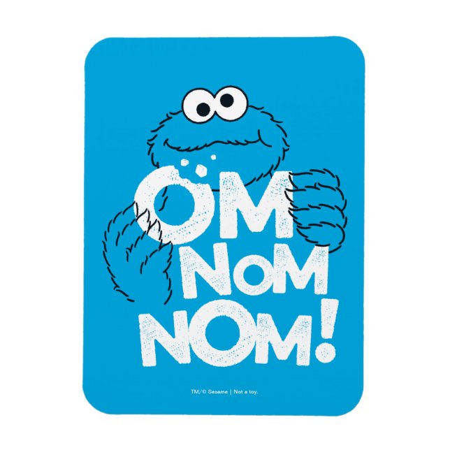 Magnet Flexible Cookie Monster | Om Nom Nom ! (Vertical)