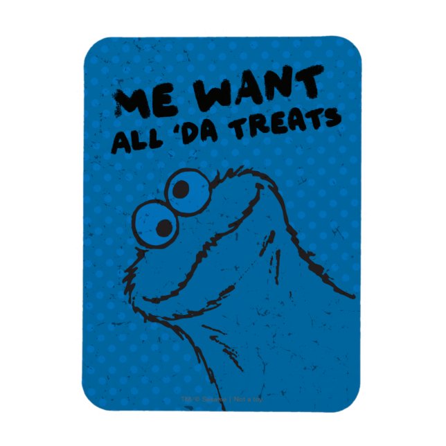 Magnet Flexible Cookie Monster - Tous les 'Da Traitements! (Vertical)