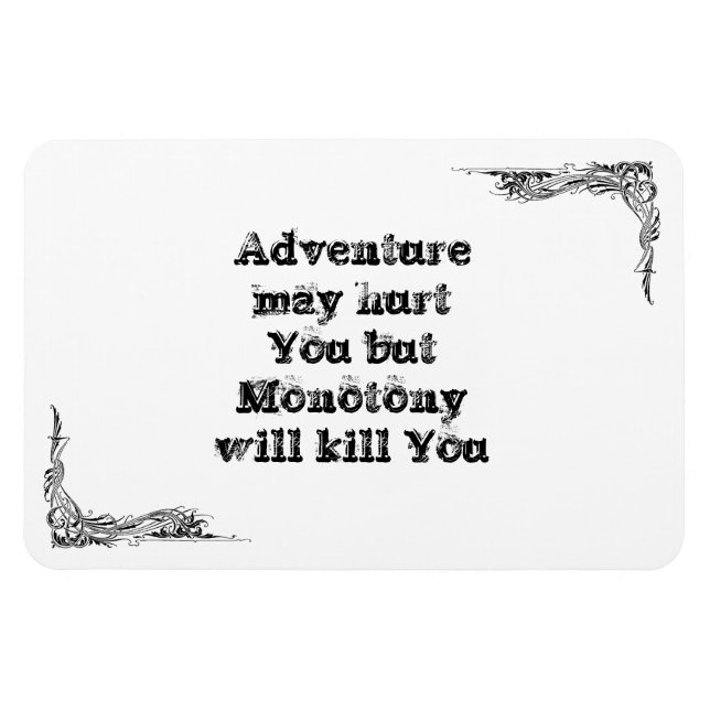 Magnet Flexible Cool grande sagesse simple philosophie phrase de t (Horizontal)