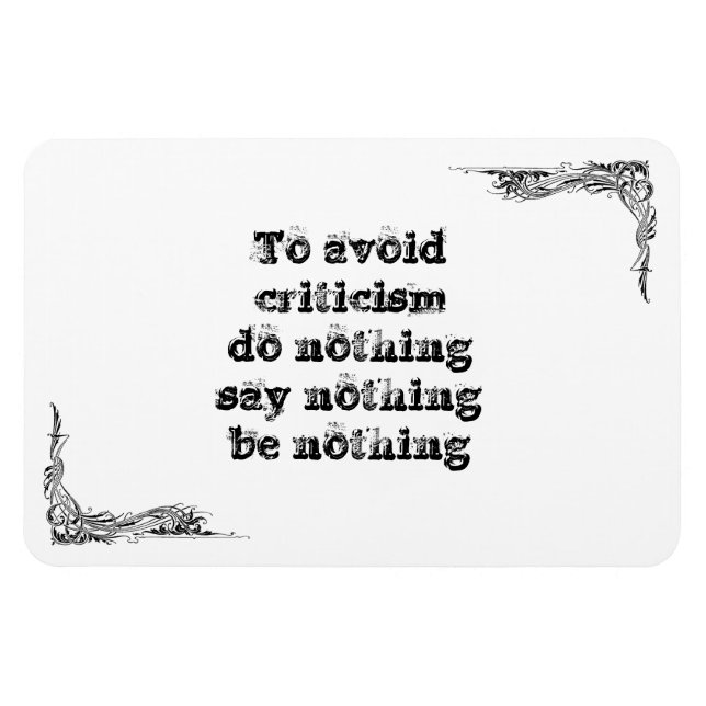 Magnet Flexible Cool grande sagesse simple philosophie phrase de t (Horizontal)
