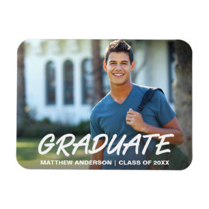 Magnet Flexible Cool moderne Faire-part de diplôme Photo W