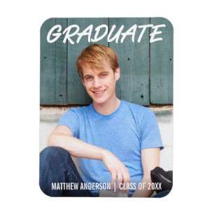 Magnet Flexible Cool moderne Faire-part de diplôme Photo WT