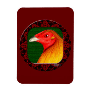 Magnet Flexible Coq de Combat Cadre