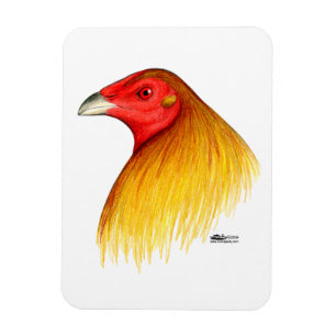Magnet Flexible Coq de Combat Ébarbé