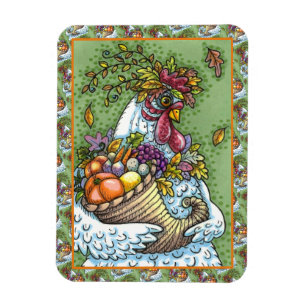 MAGNET FLEXIBLE CORNUCOPIA HEN, GRÂCE À LA RÉCOLTE DE POULET