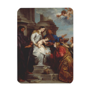 Magnet Flexible Coronation de Saint Rosalia par Anthony van Dyck