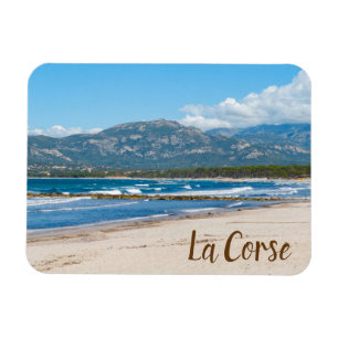 Magnet Flexible Corse France Plage et Montagnes Souvenir