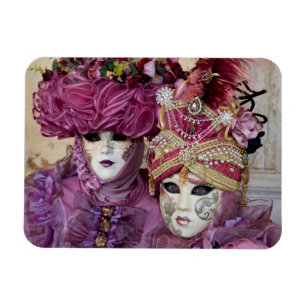 Magnet Flexible Costume de Carnaval violet, Venise