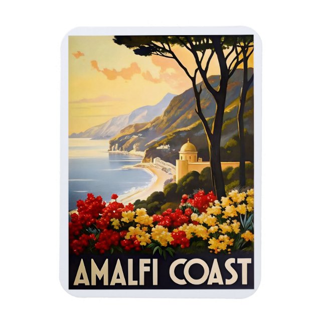 Magnet Flexible Côte d'Amalfi - Vues époustouflantes sur la côte i (Vertical)