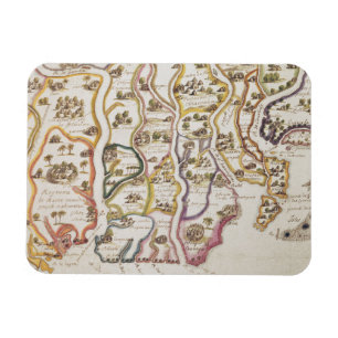 Magnet Flexible Côte de l'Afrique et de la rivière Gambie   1622