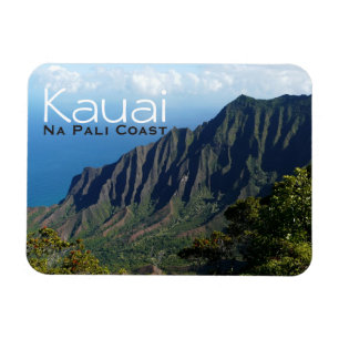 Magnet Flexible Côte de Na Pali sur l'aimant des textes de Kauai
