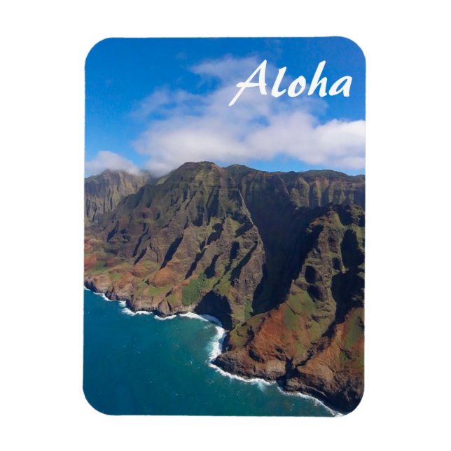 Magnet Flexible Côte Ka'anapali Kauai Hawaii (Vertical)