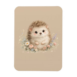 Magnet Flexible Cottage Floral Kawaii Cadeau Hérisson