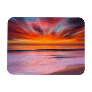 Magnet Flexible Coucher de soleil abstrait de la plage de Tamarack