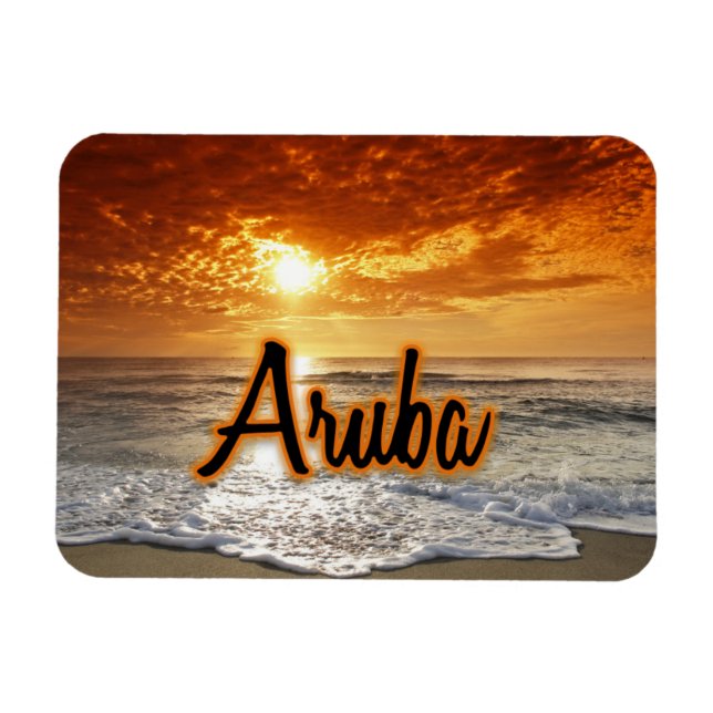 Magnet Flexible Coucher de soleil d'Aruba (Horizontal)