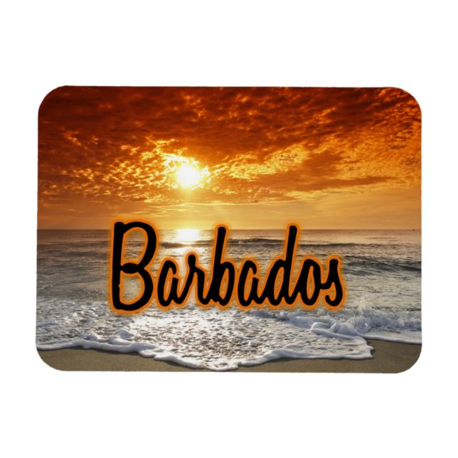 Magnet Flexible Coucher de soleil de la Barbade (Horizontal)