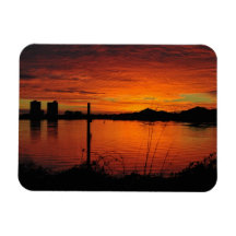 Coucher de soleil sur la plage de Pensacola