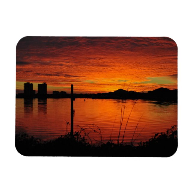 Magnet Flexible Coucher de soleil sur la plage de Pensacola (Horizontal)