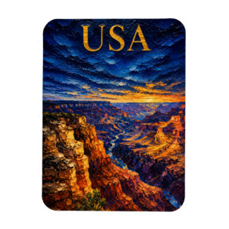 Magnet Flexible Coucher de soleil sur le Grand Canyon Souvenir