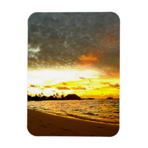 Magnet Flexible Coucher de soleil sur les Maldives