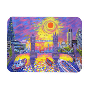 Magnet Flexible Coucher du soleil : Piscine de Londres 2013