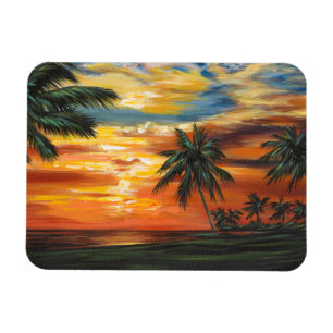 Magnet Flexible Coucher du soleil tropical renversant