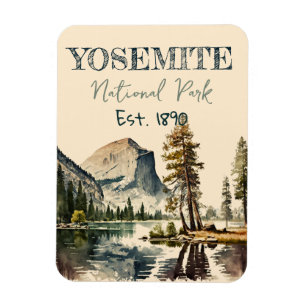 Magnet Flexible Couleur d'eau du parc national Yosemite Coucher de