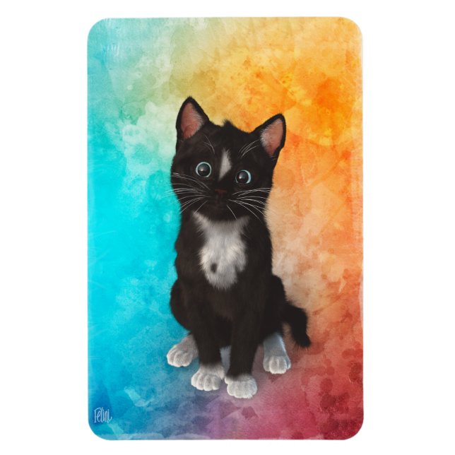 Magnet Flexible Couleurs de chats mignonnes (Vertical)