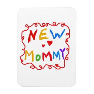 Magnet Flexible Couleurs primaires Texte Nouveaux cadeaux maman