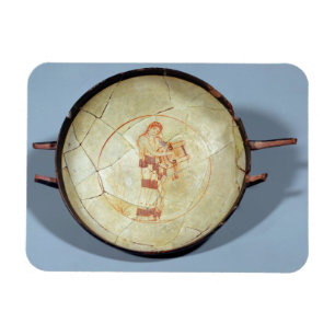 Magnet Flexible Coupe sans pied, debout Muse jouant la lyre,