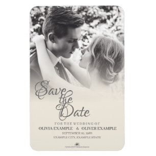 Magnet Flexible Couple mariage en monochrome