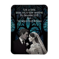 Couple mariage en papier sur arbre bleu de vie