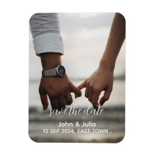 Magnet Flexible couple photo calligraphie fiançailles enregistrer 