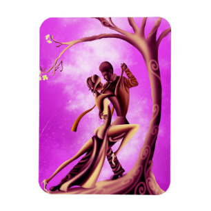Magnet Flexible Couple romantique danse le tango