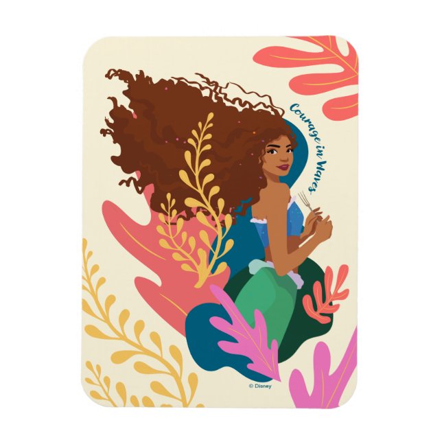 Magnet Flexible Courage Ariel en vagues (Vertical)